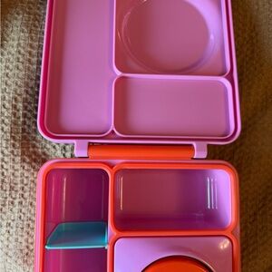 Vibrant Pink and Red Bento Box